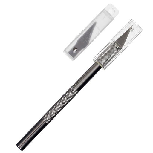 Нож канцелярский Скальпель + 5 запасных лезвий - Calligrata фото 4