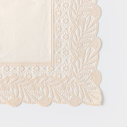 Набор салфеток ажурных для стола Доляна, 4 шт, 4630 см, ПВХ, цвет бежевый  фото 4