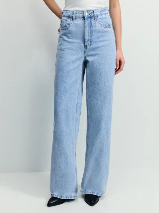 Джинсы wide leg с высокой посадкой / Zarina  фото 3