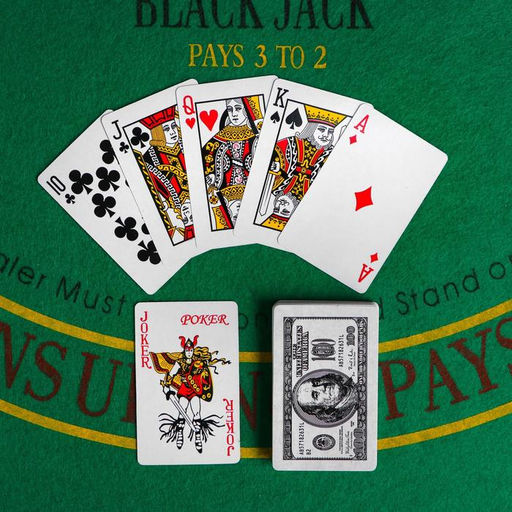 Цена за 3 шт. Карты игральные бумажные "Доллар", 54 шт., 8,8 × 5,7 см