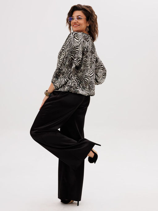 Блуза ANELLI 1676.1 белая саванна  фото 6