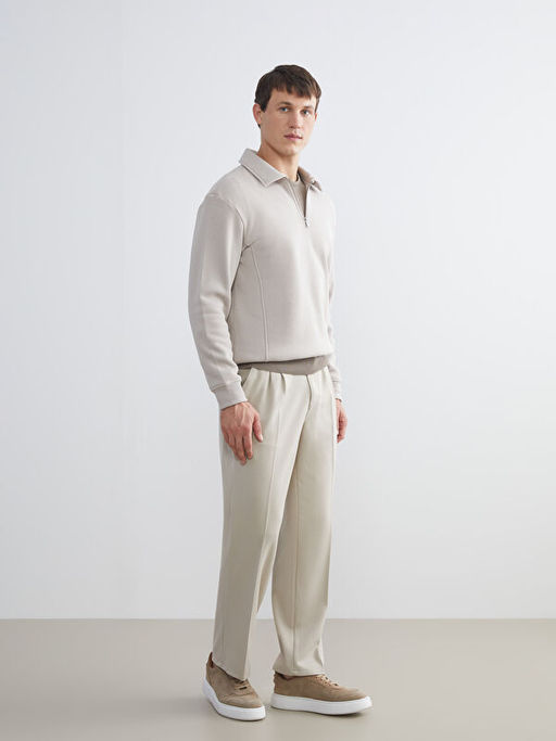 Polo Yaka Erkek Sweatshirt