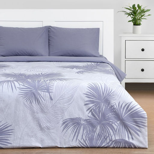 Постельное бельё Этель 2 сп Palme 175х215 см, 200х220 см, 50х70 см - 2 шт, поплин
