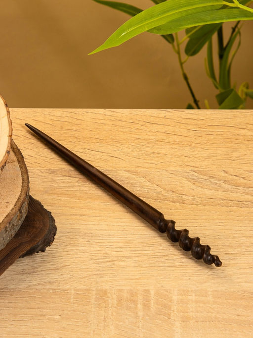 Шпилька для волос, 20 см, дерево Соно, тёмно-коричневая