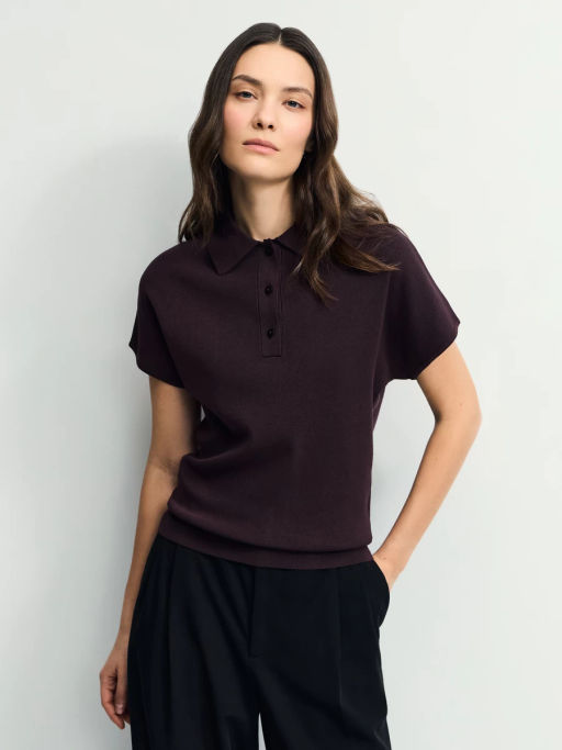 Джемпер поло из вискозы / Zarina  фото 3