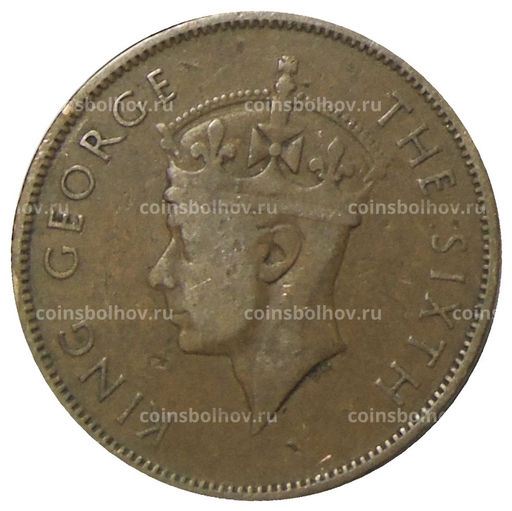 Монета 1 цент 1950 года Британский Гондурас