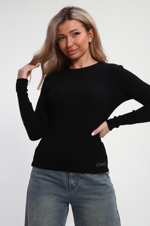 Лонгслив женский облегающий со швом ЛГ-03