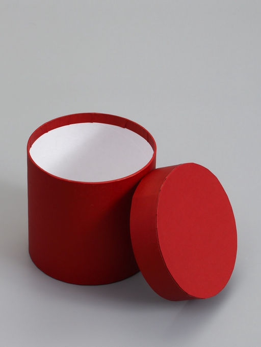 Набор шляпных коробок  4 в 1 "Вишневый", 18 × 18 ‒14 × 14 см