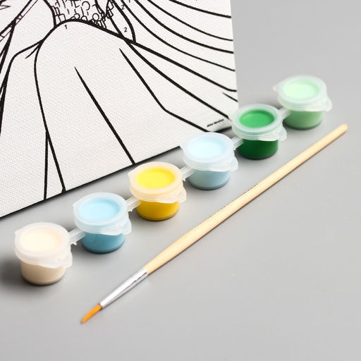 Картина по номерам для детей Эльза, 21?15 см, Холодное сердце