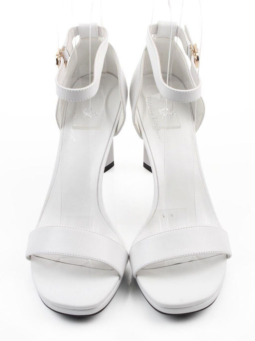 08-A78F-620D WHITE Босоножки женские (натуральная кожа)