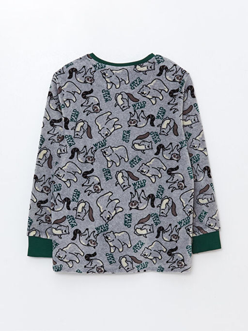 Bisiklet Yaka Kadife Erkek ?ocuk Pijama ?st - Waikiki фото 2