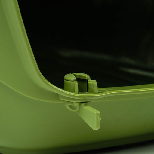 Переноска для животных до 9 кг Пижон, металлическая дверь, 43 х 29 х 27,5 см, оливковая  фото 7