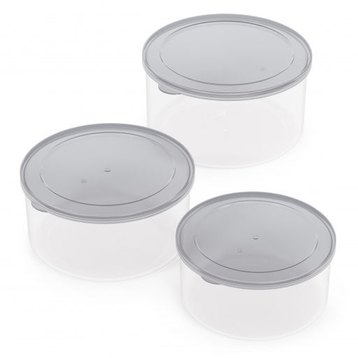 Цена за 2 шт. Набор емкостей для СВЧ "Смак" (0,5л;0,7л;1л) (серо-тонированный) М8529