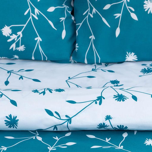 Постельное белье Этель 2 сп Flowers (вид 2) 175*215 см, 200*220 см,70*70 см -2 шт фото 3