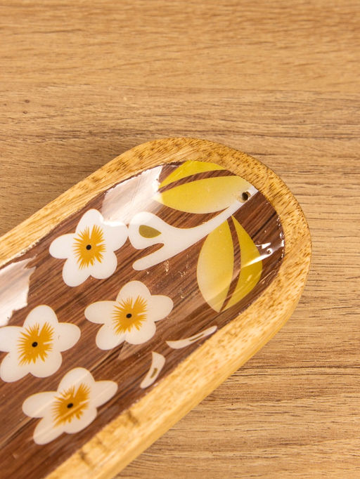 Подставка под благовония «Орхидея», 26×8×2.5 см, манговое дерево