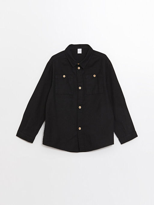 Uzun Kollu Basic Erkek ?ocuk G?mlek