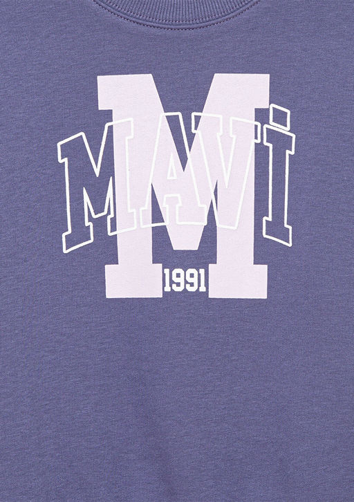 Mavi Logo Bask?l? Mor Sweatshirt фото 4