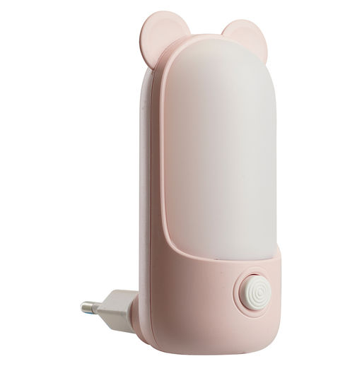 Светильник-ночник "Мишка" 8LED 2700K/6500K 0,8W 220V розовый, FN1172