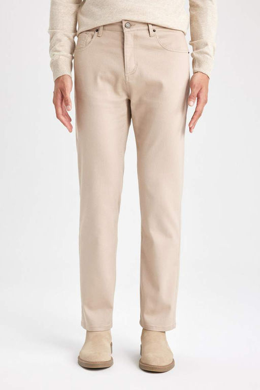 Длинные атласные брюки прямого кроя стандартного кроя - Defacto фото 7