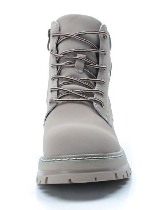 01-P8305-3 GRAY/BEIGE Ботинки демисезонные женские (натуральная кожа)