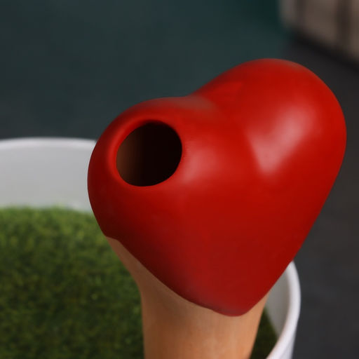 Автополив для комнатных растений «Сердечко», 14×4.6 см, керамика, набор 4 шт., МИКС