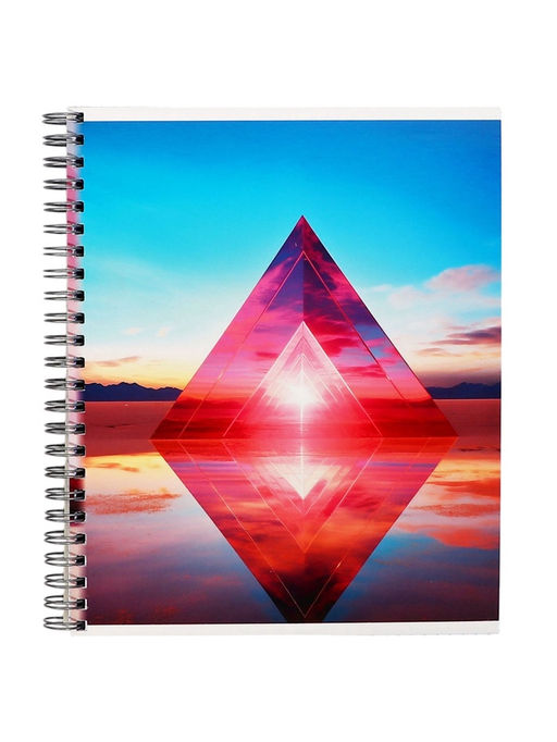 Тетрадь 96 листов в клетку, на гребне «Геометрические фигуры в природе», МИКС