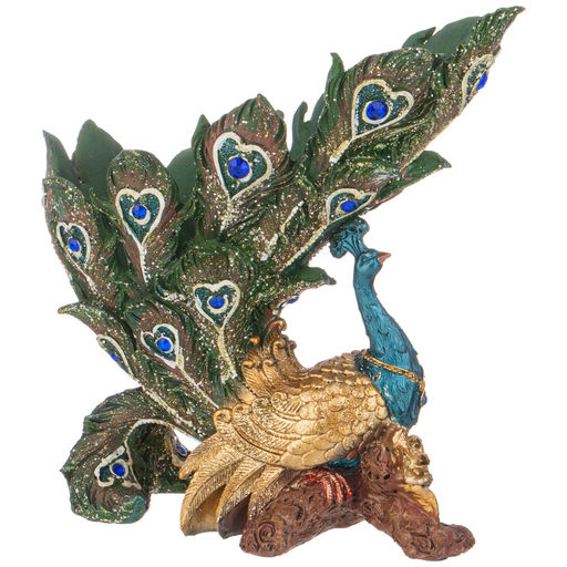 ПОДСТАВКА ДЕКОРАТИВНАЯ ПОД БУТЫЛКУ ПАВЛИН 26Х12Х26,5СМ - Lefard фото 4