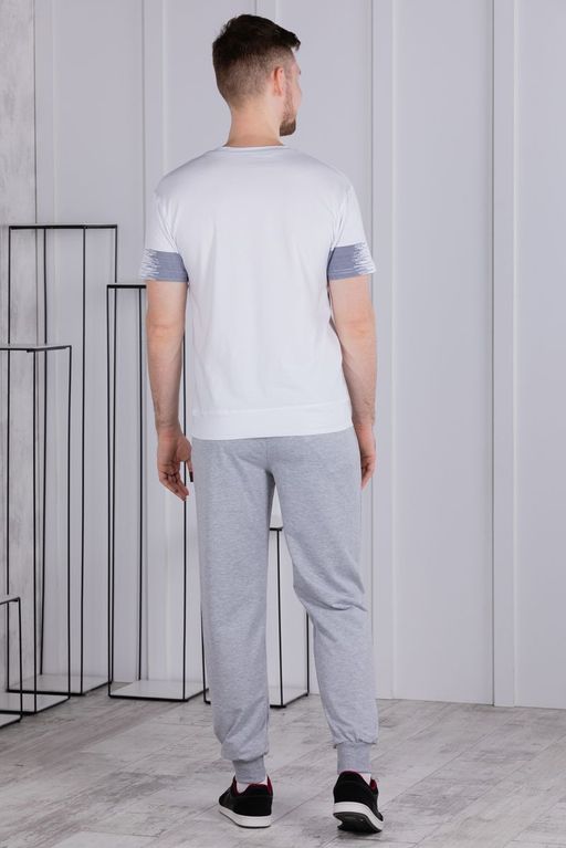 брюки спортивные 
 3.MMT003A-серый-светлый - Iron man фото 5