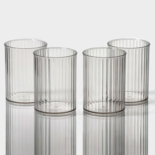 Диспенсер для напитков вращающийся Доляна, 4 отделения 1.6 л, 4 стакана 350 мл, белый