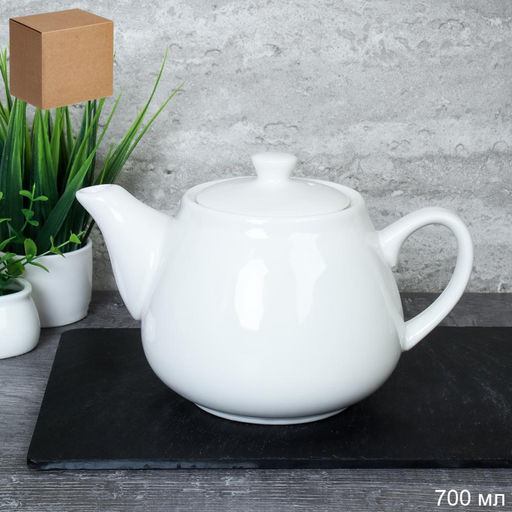 Чайник заварочный 700 мл, фарфор арт. HT-100 (730664)