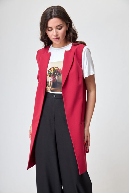 Жилет ANELLI 1036 фуксия  фото 5