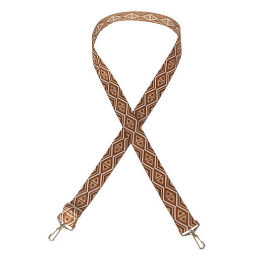 Плечевой ремень (стропа) ADEL-239/регулируемый, макс длина 150см, бриллиант коричневый 265940 - Adelia фото 2