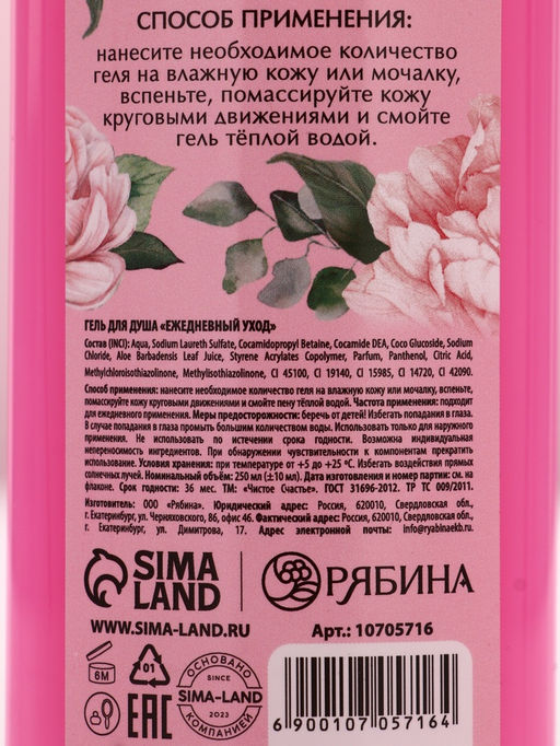 Подарочный набор прекрасной, гель для душа, 250 мл и бомбочки для ванны, 4?40 Чистое счастье