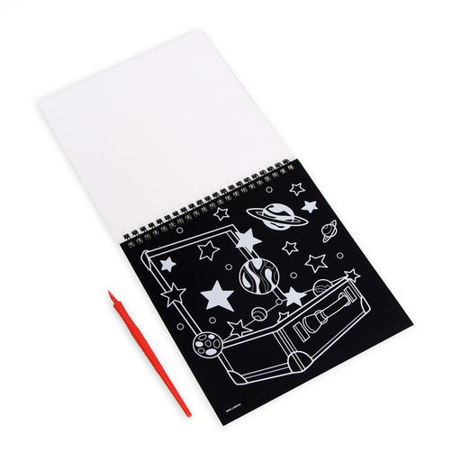 Блокнот гравюра-раскраска 19х19см Космос - Школа талантов фото 10
