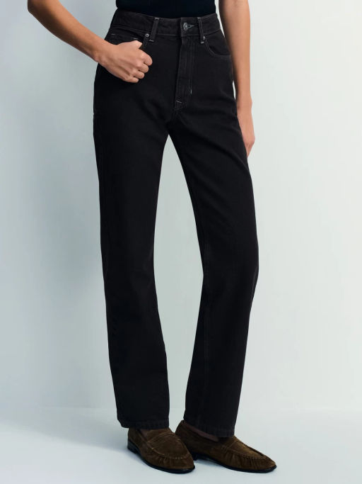 Джинсы straight с высокой посадкой регулярной длины / Zarina