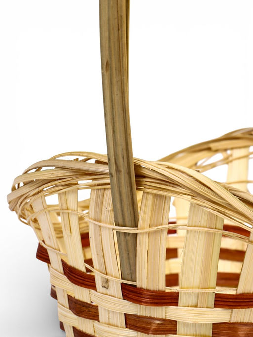 Корзина плетёная для хранения «Ладья», 24×17×8 см, бамбук