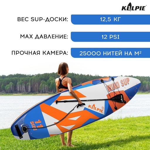 WIND SUP-доска надувная KELPIE, 11 335х80х15 см фото 2