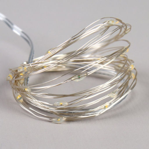 Гирлянда светодиодная нить 3 м 30 LED / GW2011WT /уп 200/холодный белый ВИЛКА - Галеонтрейд фото 3