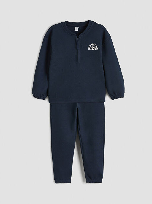 New York Bask?l? Erkek ?ocuk Kal?n E?ofman Tak?m