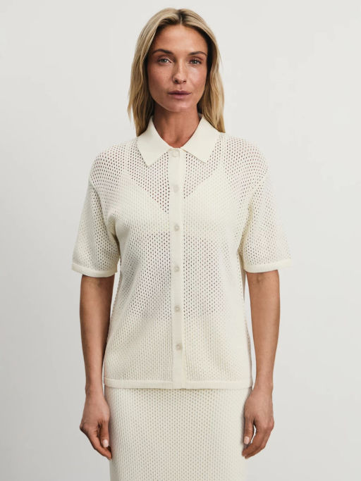 Вязаный кардиган на пуговицах из вискозы / Zarina  фото 4