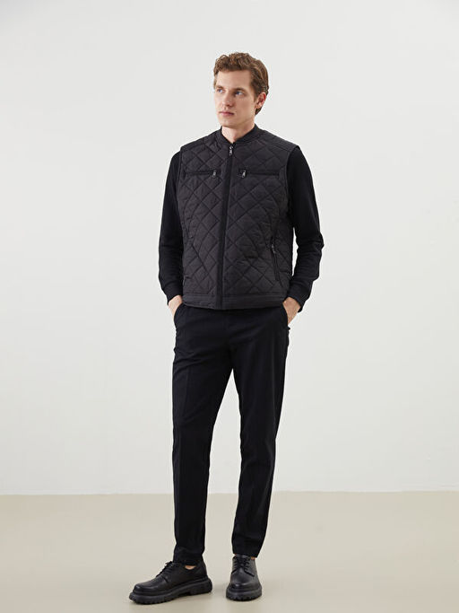 Standart Kal?p Kolej Yaka Erkek ?i?me Yelek