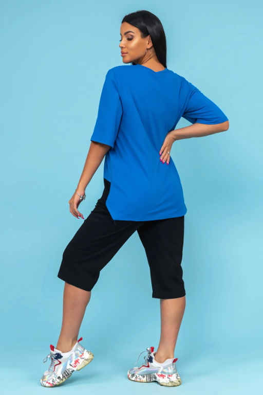 Костюм женский, цвет черный синий