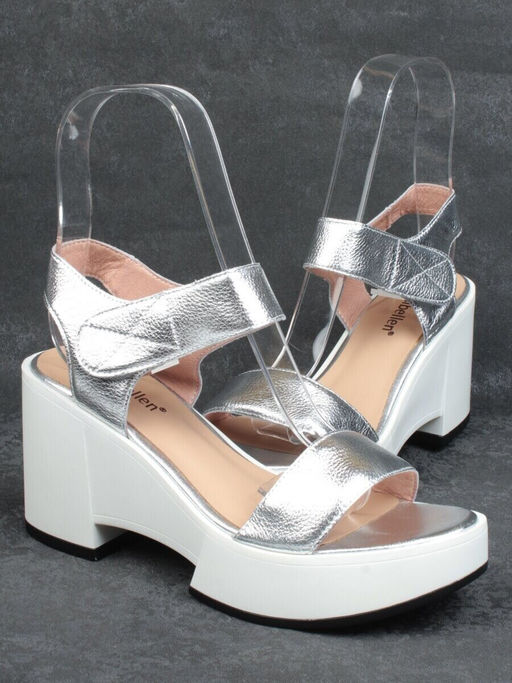 08-QL6989-1B WHITE Босоножки женские (натуральная кожа)