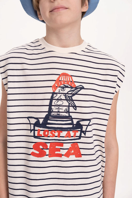 PELICAN, майка для мальчиков, Темно-синий