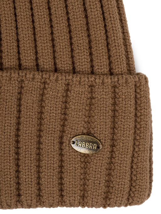 Шапка жен. виск+нейл+каш LB-A53070 sand