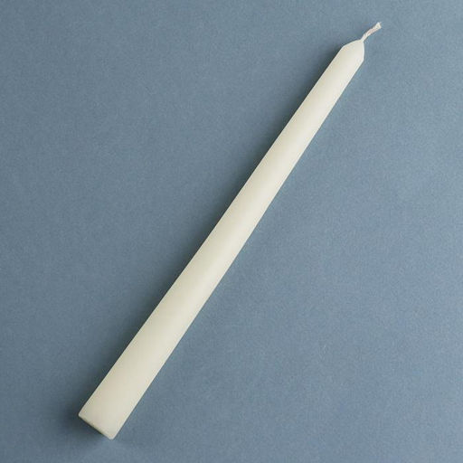 Цена за 6 шт. Свеча античная, 2.2×25 см, лакированная белая