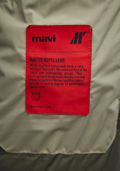 Kapusonlu Yesil Sisme Mont - Mavi фото 10