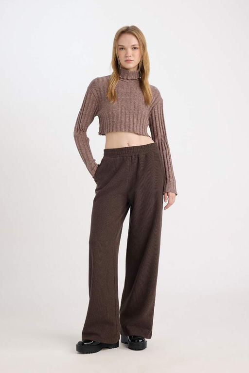 Широкие брюки с широкими карманами и длинными спортивными штанами на шнуровке - Defacto фото 3