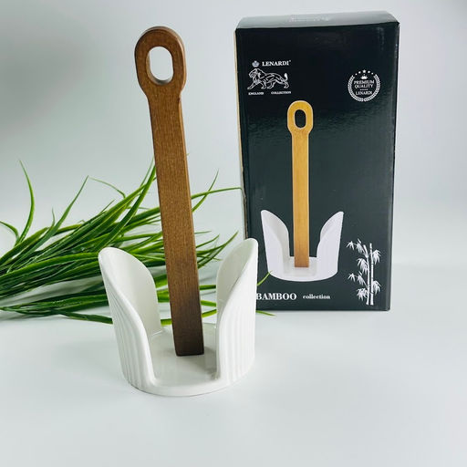 235-045 Держатель для салфеток 25см TROPICAL в под.уп.(х16)Фарфор - Lenardi фото 2