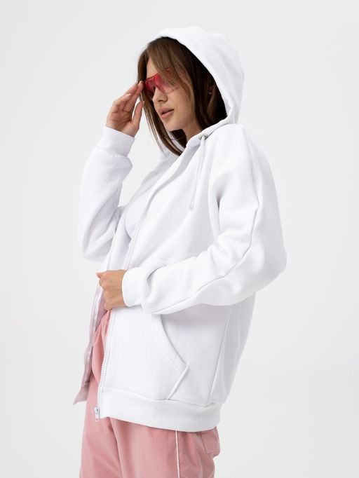 Толстовка футер 3х нитка с начесом .арт.286-21,белая - Binita фото 4